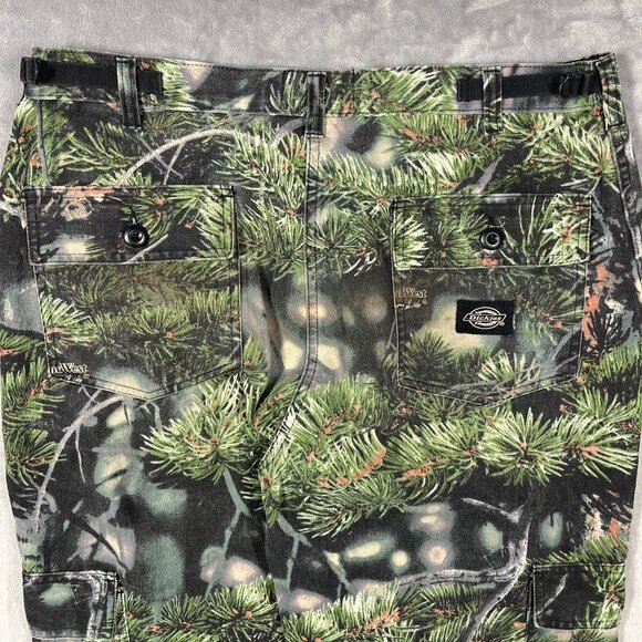 Dickies CamoWest Pants Mens (36)x32 Green Camo Cargo Utility Adjustable Outdoor - Picture 13 of 14